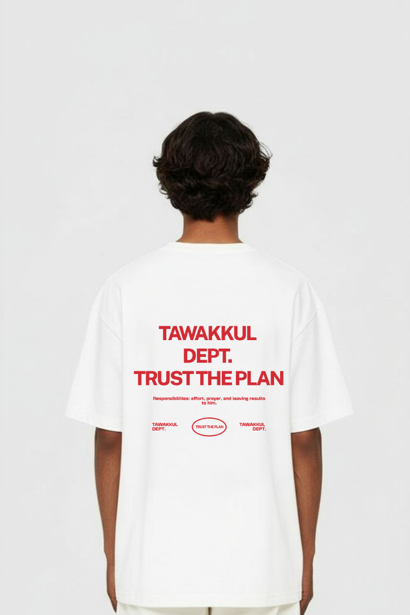 TAWAKKUL DEPT RED OVERSIZED SHIRT
