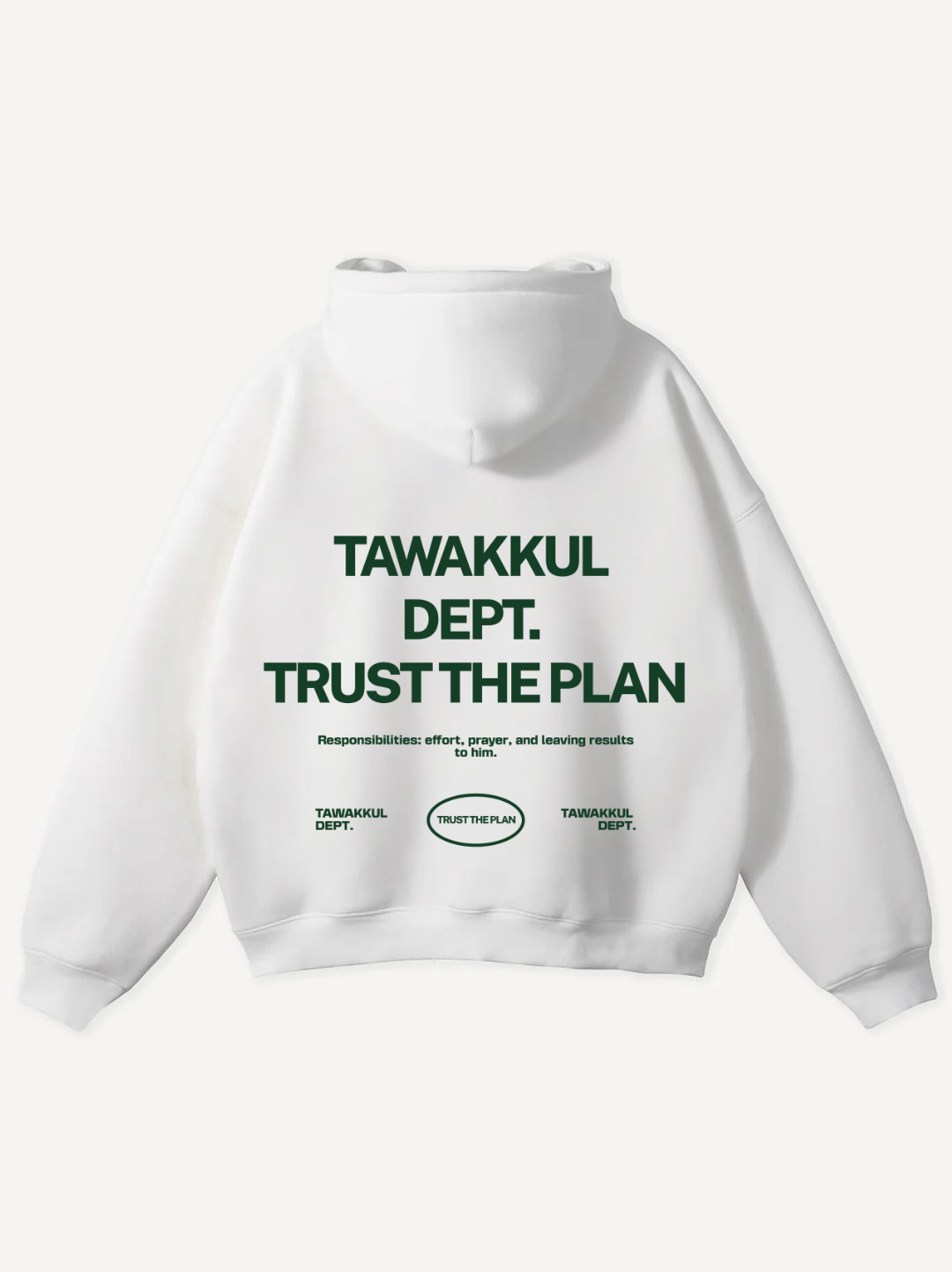 TAWAKKUL DEPT GREEN OVERSIZED HOODIE
