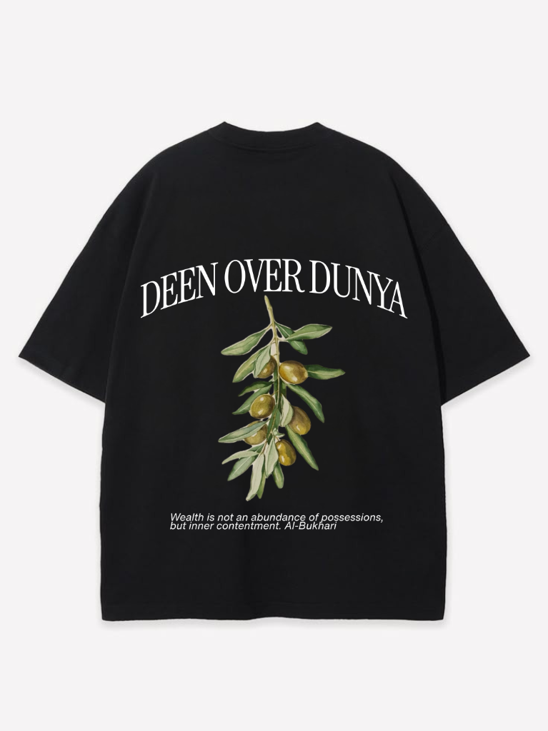 DEEN OVER DUNYA OVERSIZED SHIRT