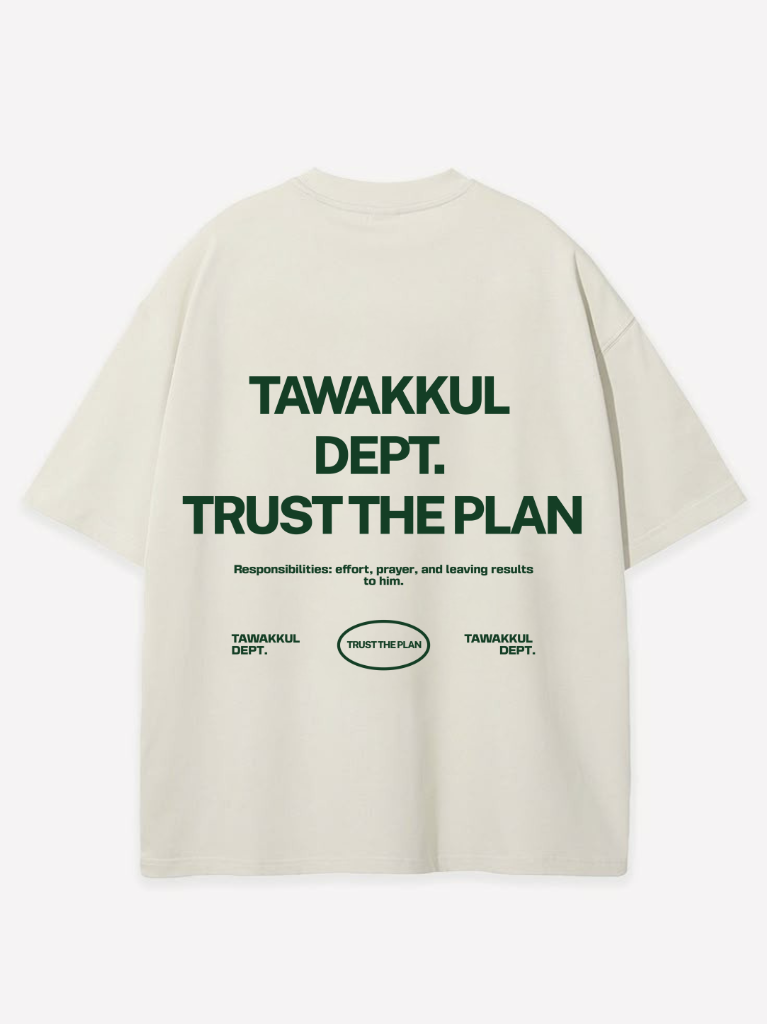 TAWAKKUL DEPT GREEN OVERSIZED SHIRT