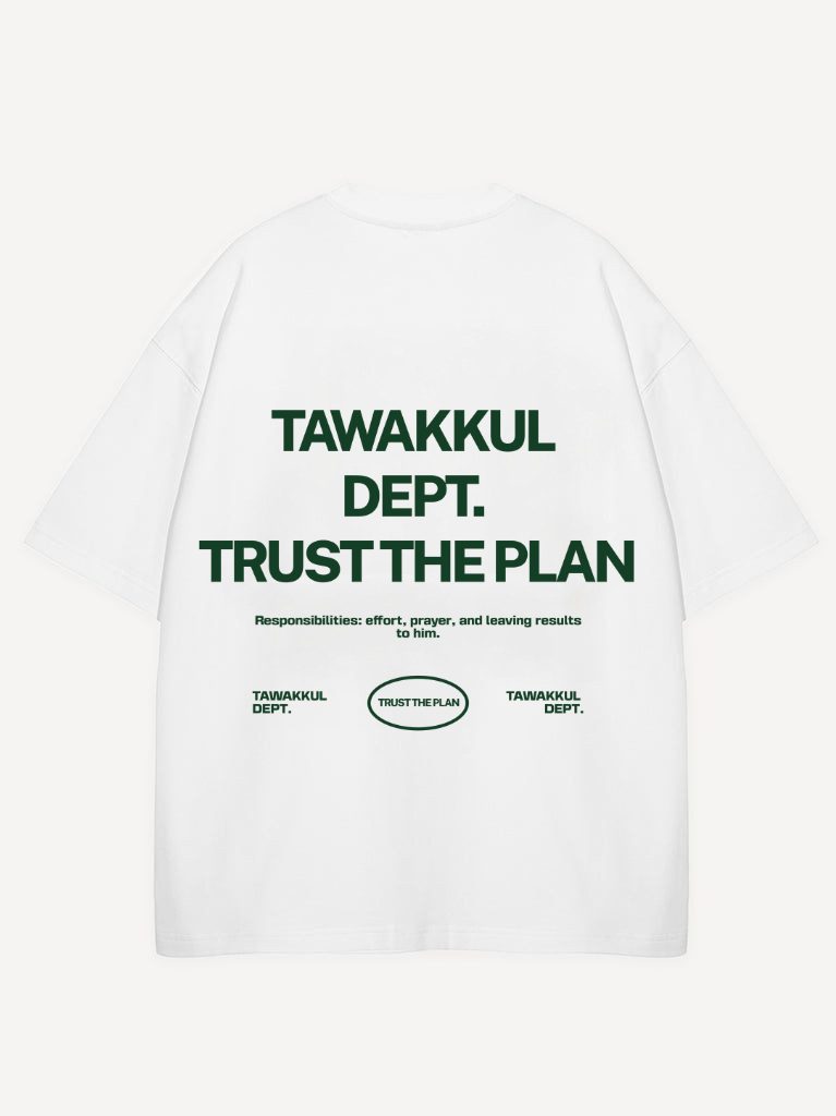 TAWAKKUL DEPT GREEN OVERSIZED SHIRT