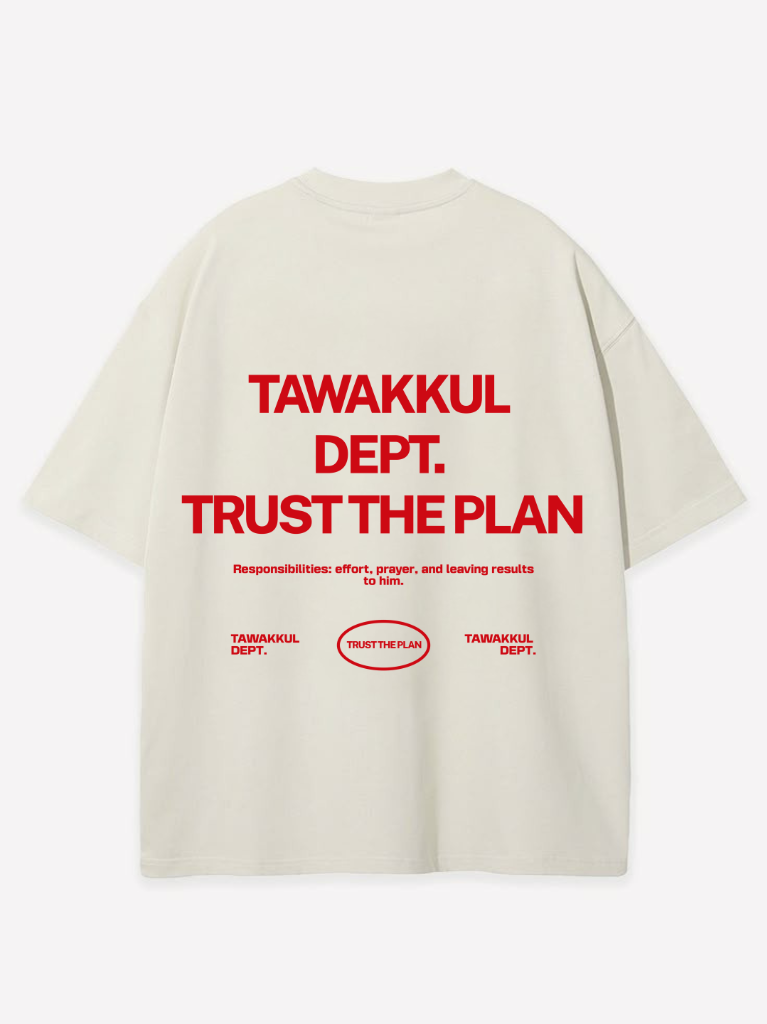 TAWAKKUL DEPT RED OVERSIZED SHIRT