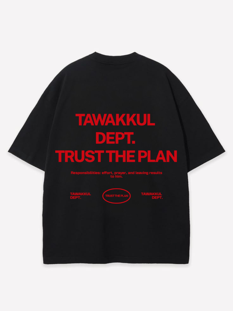 TAWAKKUL DEPT RED OVERSIZED SHIRT